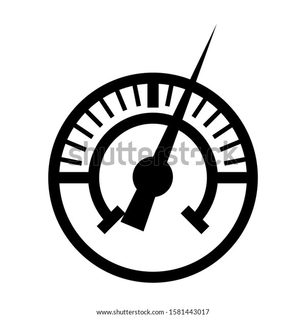 barometer icon isolated sign symbol\
vector illustration - high quality black style vector\
icons\
