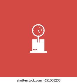 barometer icon. sign design. red background