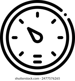 barometer icon. Thin Linear Style Design Isolated On White Background