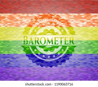 Barometer lgbt colors emblem 