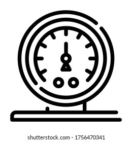 Barometer Outline icon. Laboratory Concept.