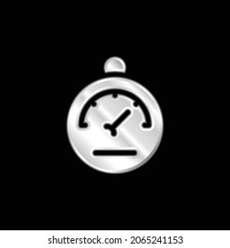 Silber platzierte Metallsymbol von Barometer