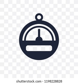 Barometer transparent icon. Barometer symbol design from Nautical collection. Simple element vector illustration on transparent background.