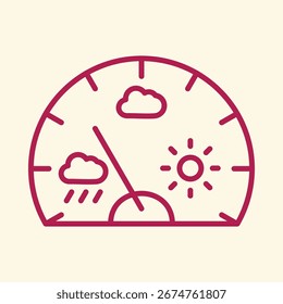 Barômetro de design de arte na moda vetor criativo útil Ilustração deslumbrante fundo colorido.eps