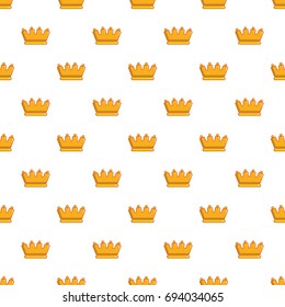 Baron crown pattern in cartoon style. Seamless pattern vector illustration