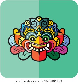 Barong Bali, Vector design and editable for most art.