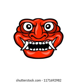 barong face in vector illustration