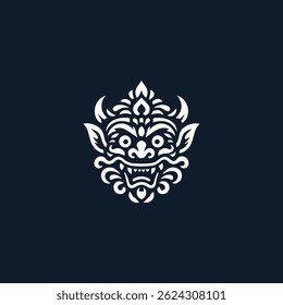 Barong mask logo for sale.