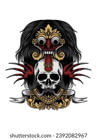 Barong skull swings ornament vintage glory