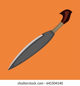 Barong sword Vector Illustration