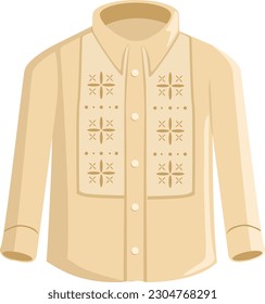 The Barong Tagalog, Filipino men's national costume.