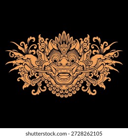 El Diseño Del Vector Barong Es Una de Las Artes Balinesas