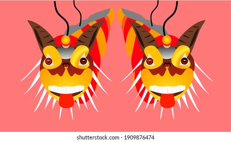 barongsai icon on Chinese New Year