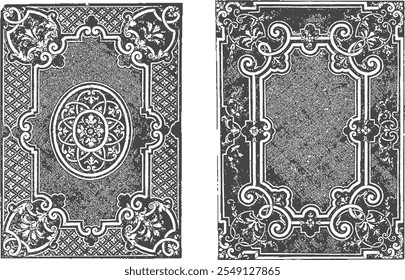 baroque architecture classic illustration object and frame