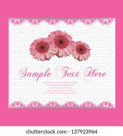baroque background,love card, invitation,  announcement , with flowers
