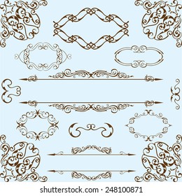 Baroque best set is on blue
