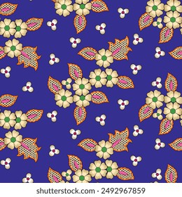 Barocke Border Motiv Design, Kunstwerk für Textildruck für die digitale Malerei
