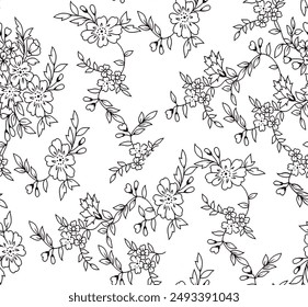 Baroque Border Motif Design, Artwork for Textile Print for Digital Painting