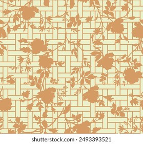 Diseño de motivo de borde barroco, obra de arte para impresión textil para pintura digital
