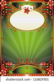 Baroque casino background.