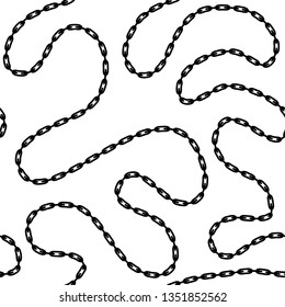 Baroque chain background. Seamless pattern. seamless pattern with chains. Vector patch for print, fabric, scarf.