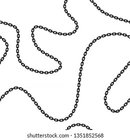Baroque chain background. Seamless pattern. seamless pattern with chains. Vector patch for print, fabric, scarf.