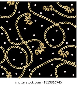 baroque chain design pearl