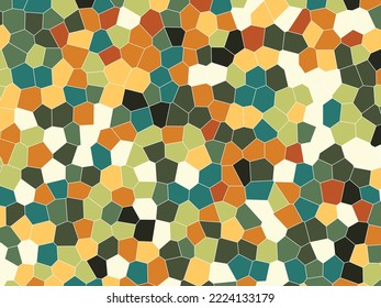 Baroque color style of earth icon mosaic, low poly style random illustration graphic background. vector mosaic design for your business.