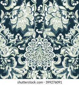 Baroque colorful Vintage Seamless Pattern
