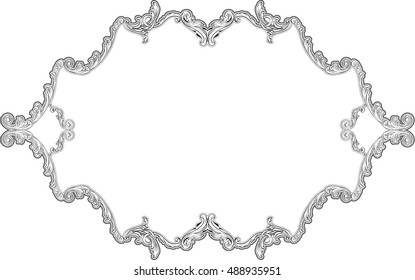 The baroque decor page is on white