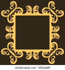 baroque design element, vector decoration