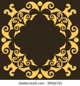 baroque design element, vector decoration