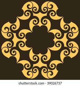 baroque design element, vector decoration