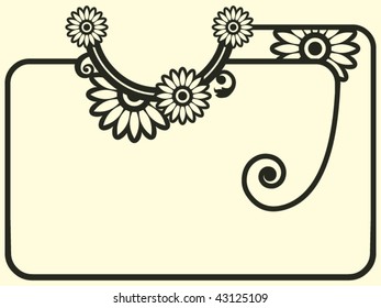 elementos de diseño barroco, vectores florales abstractos