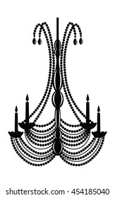 Baroque Elegant Wall lamp with ornaments.Vector Elegant Royal Baroque Style Wall lamp