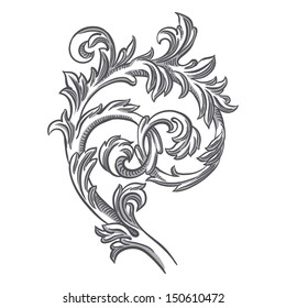baroque element Illustration