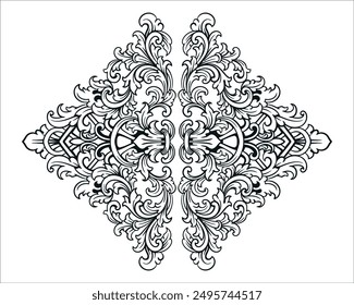 Baroque engraved. Victorian floral ornamental borders, vintage decorative frame elements. Vector illustration royal set for wedding invitation and greeting cards, ornaments romantic invitations