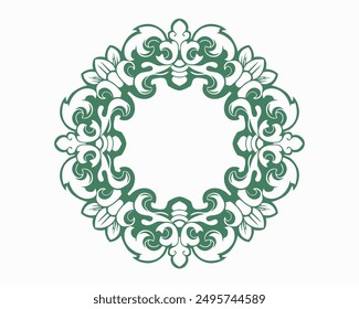 Baroque engraved. Victorian floral ornamental borders, vintage decorative frame elements. Vector illustration royal set for wedding invitation and greeting cards, ornaments romantic invitations