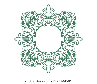 Baroque engraved. Victorian floral ornamental borders, vintage decorative frame elements. Vector illustration royal set for wedding invitation and greeting cards, ornaments romantic invitations