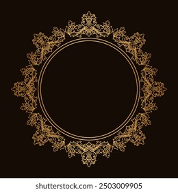 Baroque engraved. Victorian floral ornamental borders, luxury vintage decorative frame elements. Vector illustration royal set for wedding invitation and greeting cards, ornaments romantic invitations