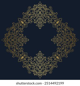 Baroque engraved. Victorian floral ornamental borders, vintage decorative frame elements. Vector illustration royal set for wedding invitation and greeting cards, ornaments romantic invitations