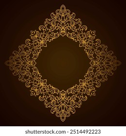 Baroque engraved. Victorian floral ornamental borders, vintage decorative frame elements. Vector illustration royal set for wedding invitation and greeting cards, ornaments romantic invitations