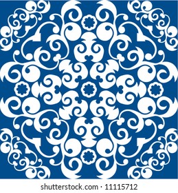 baroque floral decoration