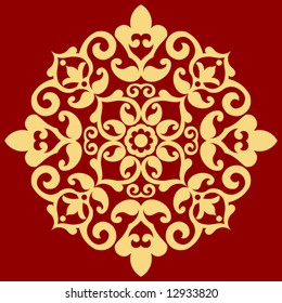 baroque floral decoration