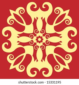 baroque floral decoration
