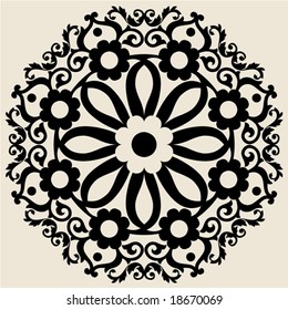 baroque floral decoration