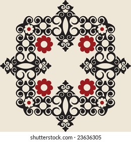 baroque floral decoration
