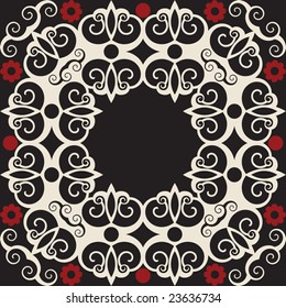baroque floral decoration