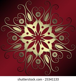 baroque floral decoration