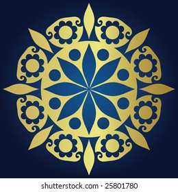 baroque floral decoration